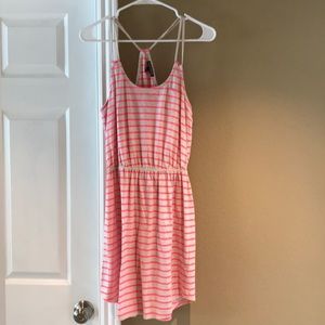 Express Hot Pink Striped Mini dress.